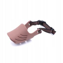 Artero Silicone Muzzle Cover regulowany, silikonowy kaganiec dla psa,brąz M