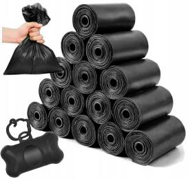 Worki Na Psie Odchody kupy dla psa czarne mocne 1400 sztuk Etui Zestaw