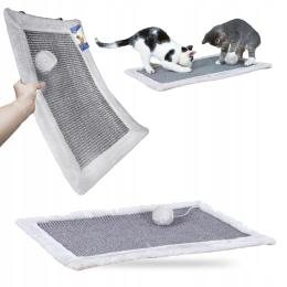 Drapak Sizalowy Dla Kota Mata Do Zabawy Z Pomponem Jasnoszary Trixie 55X35C