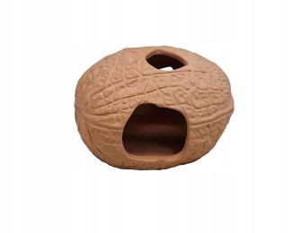 Yarro Domek Ceramiczny, Kryjówka Do Klatki, Terrarium Lub Akwarium Orzech