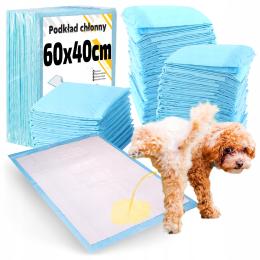 Podkłady Higieniczne Chłonne Dla Kota Psa Zwierząt Sikania Grube 60x40 50sz