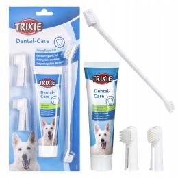 Trixie Zestaw do czyszczenia zębów dla psa Pasta
