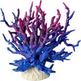 Rafa Koralowa Akwarium Terarium Sztuczna Ozdoba Dekoracja Fioletowa 18CM