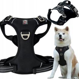 Mocne Szelki Guard dla psa Alaska odblask black M