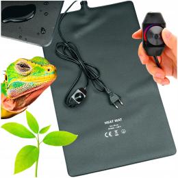 Mata Grzewcza Grzejna Do Terrarium Roślin 30x50cm 30W Regulator Wodoodporna