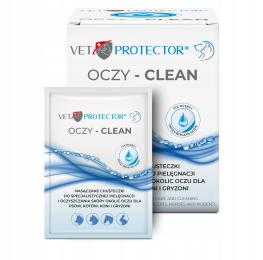 Vet Protector Oczy-clean 20 Szt Chusteczki Do Oczyczania Oczu Pies Kot