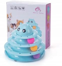 Zabawka Dla Kota Piramida Piłki 3 Wysokości Dorosłego Młodego Cicha