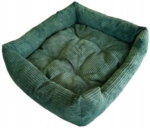 Legowisko Posłanie Poducha Miękkie Pluszowe 75x65cm Axs zielony sztruks