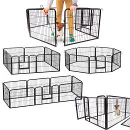 Kojec dla Psów Duża Zagroda XXL Metalowy Wybieg dla Szczeniąt Klatka 640x61