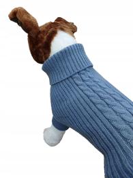 Sweter Dla Psa Wełniany Pleciony Warkocz Shih Tzu