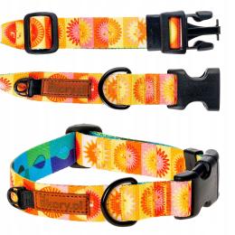 obroża z regulacją dla małego psa terriera S 15 mm Ukory Kolorowa