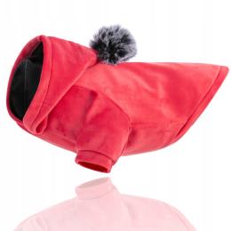 Bluza dla psa kurtka Welur ubranko Dres red Joy S
