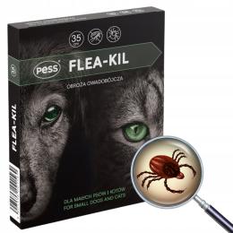 Obroża na Pchły i Kleszcze Robaki dla Małego Psa i Kota Owadobójcza 35cm