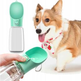 Butelka z przenośną miską dla psa mobilna