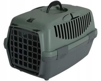 Zolux Transporter GUlliver 1 dla psa kota szary/zielony M 32x48x31cm