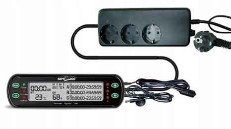 Termostat Higrostat Z Programatorem Monitor Parametrów W Terrarium Reptizoo