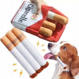 Zabawka Dla Psa Pluszak Piszczący Papieros Idealna Zabawa Dla Pupila