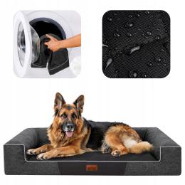 Legowisko dla Psa, Kanapa Sofa Wodoodporna Ściągany Pokrowiec XL 100x65 cm