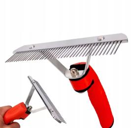 Szczotka Do Sierści Trymer Zgrzebło Dla Psa Kota 16CM do czesania Metal