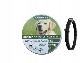 Obroza na kleszcze i pchly dla psa powyzej 8kg 62 cm Animalmate