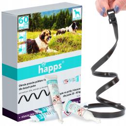 Krople Kleszcze Pchły Psa 20-40 kg Obroża Antykleszczowa Pchłom 60 cm Psów