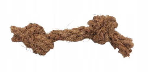 Naturalny gryzak szarpak z włókna kokosowego rozmiar S. Zabawka dla psa