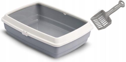 Kuweta Jumbo dla kota z ramka toaleta Łopatka