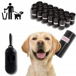 Woreczki Na Psie Odchody Czarne Grube Zestaw 300 sztuk Etui