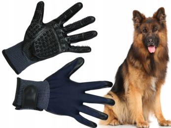 Kerbl Rękawica 2 szt do czesania wyczesywania masażu szczotka dla psa kota