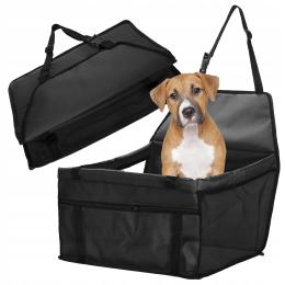 Fotelik Samochodowy dla Psa Transporter Kojec do Samochodu Legowisko Czarny