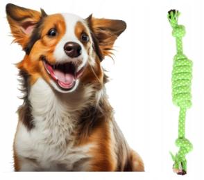 Gryzak Szarpak Dla Psa Zabawka Aport Bawełniana Piłka Sznur Lina 27cm