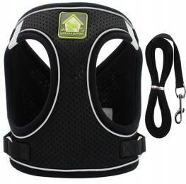 Szelki dla małego psa, kota smycz Lekkie Oddychające Bezuciskowe Has/m