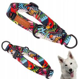 Bezpieczna półzaciskowa obroża dla szczeniaka małego pieska 20-27 cm Ukory