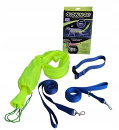 Obroża i 2x smycz zestaw treningowa i odblaskowa Komplet