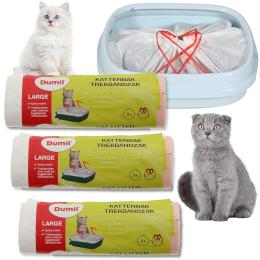 Mocne Worki Do Kuwety Z Taśmą Wytrzymałe XL 24szt