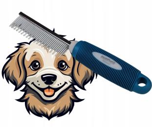 Grzebień metalowy do wyczesywania sierści psa21cm