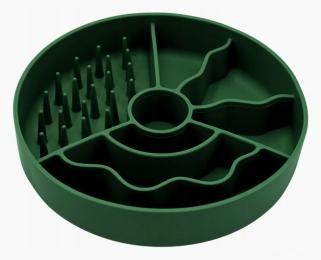 Fiboo miska spowalniająca jedzenie Butelkowa Zieleń 19 cm