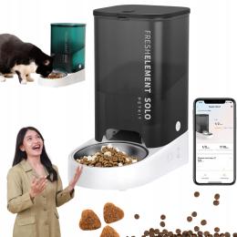 Automatyczny Dozownik Karmy dla Kotów i Psów, 2.4G WiFi Petkit 3L czarny