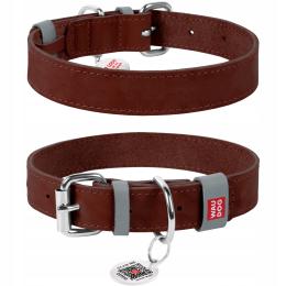 Obroża dla psa skórzana, rozmiar L, 38-49 cm, 25 mm