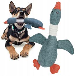 Gryzak Zabawka Dla Psa Niebieska Kaczka Piszcząca Edukacyjna Małego Psa