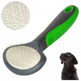 Szczotka dla małego psa Pudlówka Mała na miękkiej poduszce Porządna Solidna