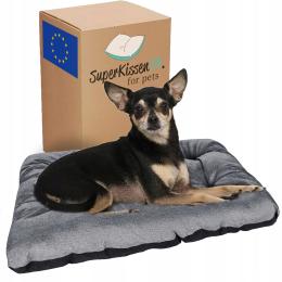 Poduszki24 Legowisko bed dla małego psa kota poducha 55X40 Len wodoodporne