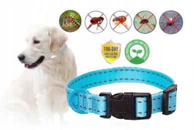 Obroża Dla Psa Na Pchły Kleszcze 20-30 CM regulowana