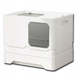 Duża Zamknięta Kuweta Dla Kota Z Wysuwaną Szufladą, Pokrywką I Łopatką