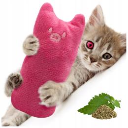 Zabawka Pluszowa dla Kota Różowy Misiek kocimiętkA Interaktywna Przytulanka