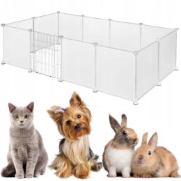 Kojec Dla Zwierząt Modułowa Klatka Zagroda Królików Wybieg