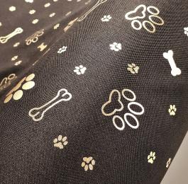 Brązowa Dogi Tkanina gładka wodoodporna Obiciowa na legowiska Drukowana Top