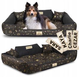 Legowisko dla Psa Kota Posłanie Kanapa Kojec Wodoodporne Imię 100x75 cm