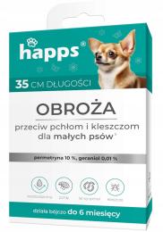 Obroża na Pchły i Kleszcze dla Psów Małych Happs Przeciw Pchłom i Kleszczom