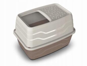 Kuweta Dla Kota Z Wejściem Od Góry Beżowa